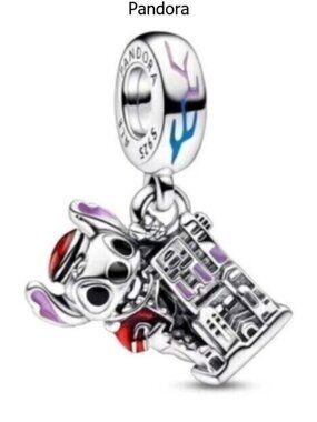 Paris Stitch Hollwood Tower of Terror Charm, Charm For Pandora Bracelet